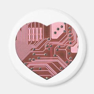 Valentineser från Red Heart Circuit Board Magnet