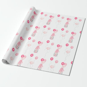 Valentineser Gnome Holding Balloons Presentpapper