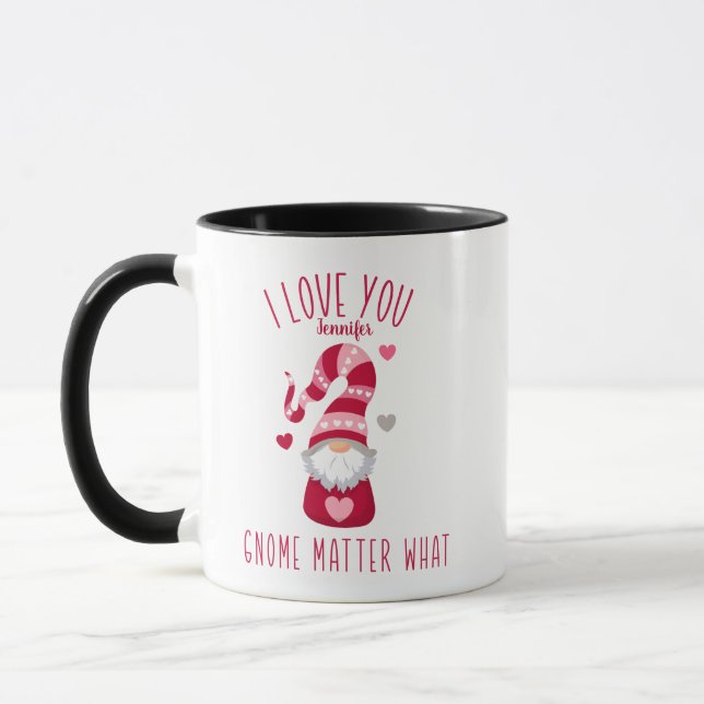 Valentineser Gnomes, Girkompis Gift Mugg (Vänster)