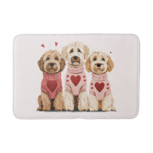 Valentineser Goldendoodle Hundar Badrumsmatta