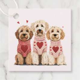 Valentineser Goldendoodle Hundar Gåvor Etiketter