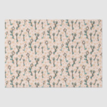 Valentineser Hearearts och Nycklar Tissue Paper