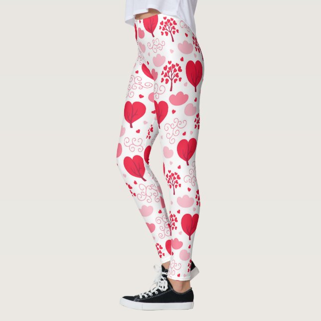 Valentineser Hjärter Leggings (Vänster)