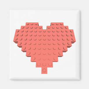 Valentineser Hjärtform Magnet