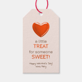 Valentineser hjärtgodis, lite söt behandling presentetikett