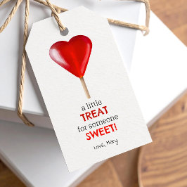 Valentineser Hjärtlollipop, söt behandling Presentetikett
