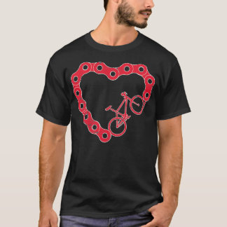 Valentineser i bergsbikecyklin t shirt