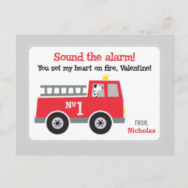 Valentineser i klassen Fire Lastbil Helg Vykort