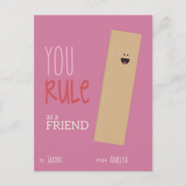 Valentineser i klassrum helg vykort