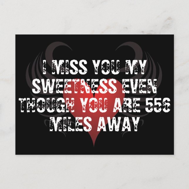 Valentineser Jail Prison Long Avstånd Hearts Helg Vykort (Framsida)