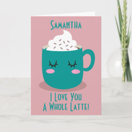 Valentineser Kaffe I Kärlek du är helt sen Kort