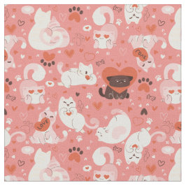 valentineser, katthjärta, söt tassar... tyg