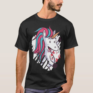 Valentineser lustig Unicorn mugg T Shirt
