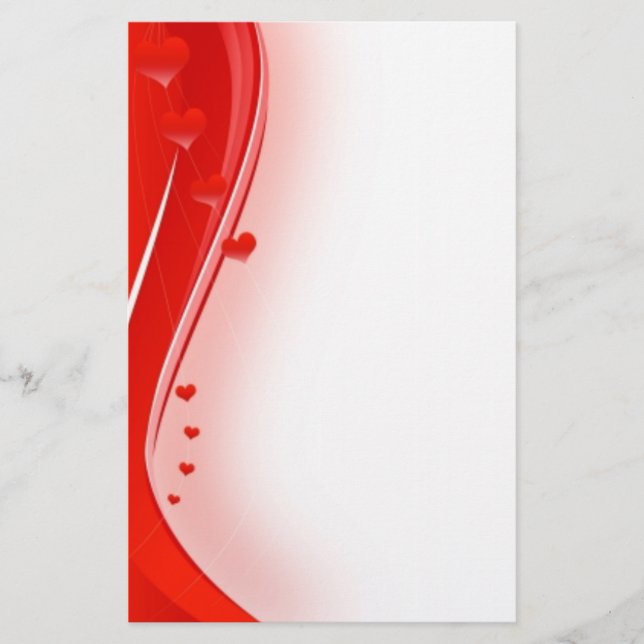 Valentineser, mall brevpapper (Framsida)