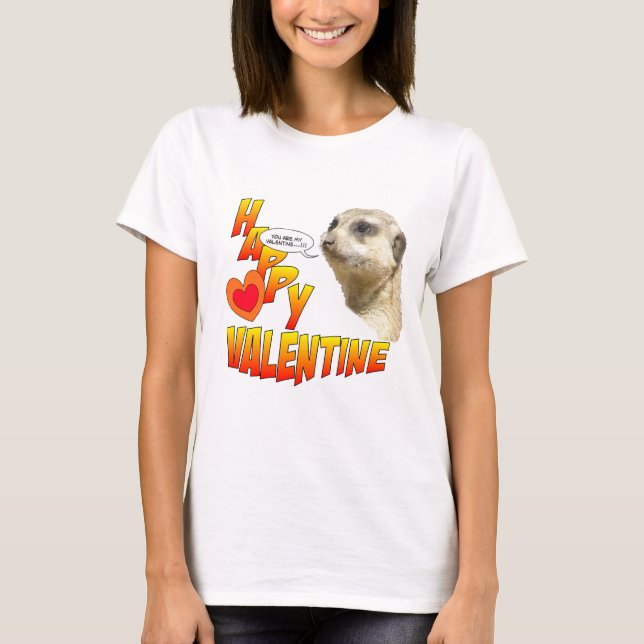 Valentineser Meerkat Women's Bella T-Shirt (Framsida)