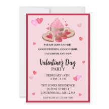Valentineser Muffinsar, cookies och Sweets Party