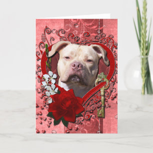 Valentineser - Nyckel till mitt hjärta - Pitbull J Helgkort