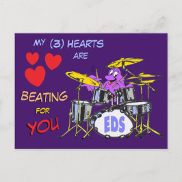 Valentineser Octopus Tecknad 3 - vykort