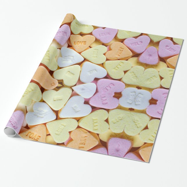 Valentineser Papper radbrytning Presentpapper (Utrullad)