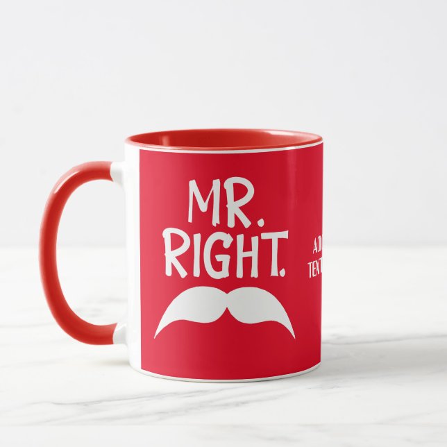 Valentineser Par Höger par Matching Mugg (Vänster)