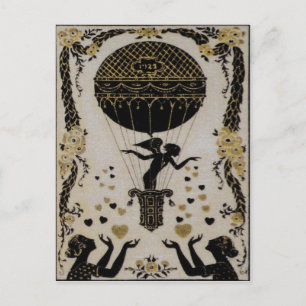Valentineser ~ Postcard Art nouveau Fransk Helg Vykort