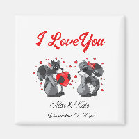 Valentineser Raccoon Greeting Card