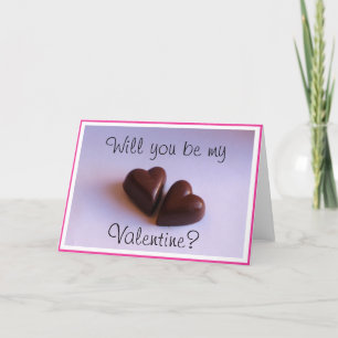 Valentineser Romantiskt choklad Hjärtar valfri tex Helgkort