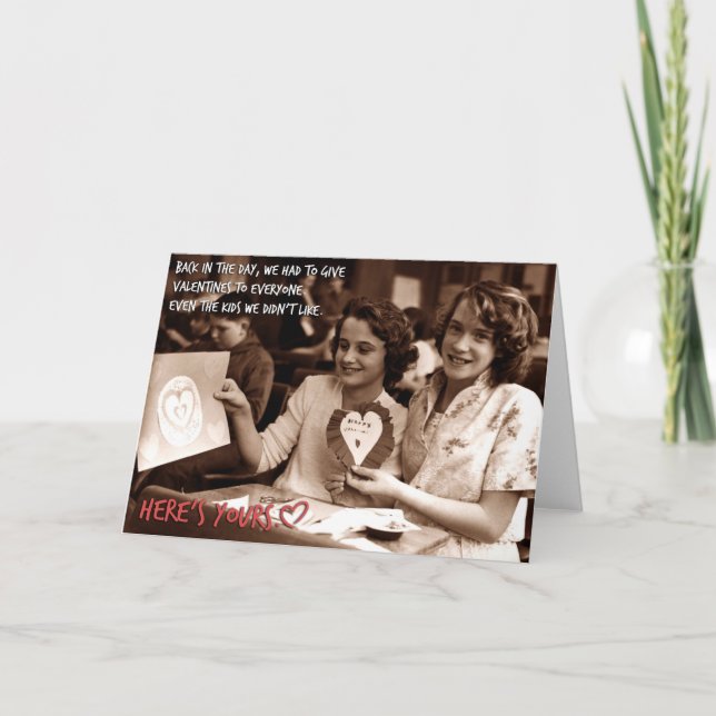 Valentineser - vi gav dem till alla kort (Framsida)