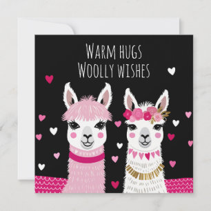 Valentineser Viktigt missgynnade Llamas-Valentines Kort