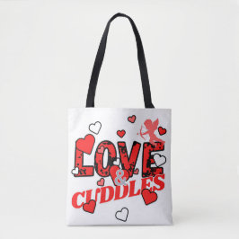 Valentineserna kärlek och Cuddles Tygkasse