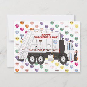Valentineserna sopor Lastbil Julkort