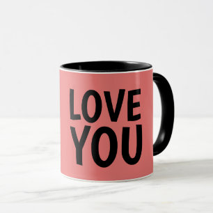VALENTINESERS DAY Kaffe koppar, KÄRLEK DU Mugg