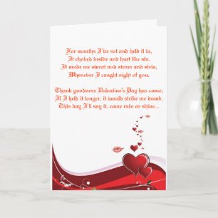 Valentineskärlekdikt Helgkort