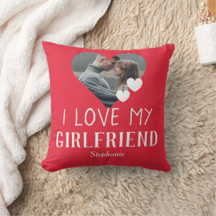 Valentinespar Hjärtan Anpassad Personlig Foto Kudde