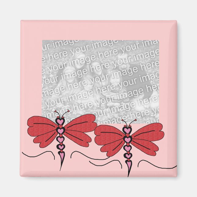Valentiness Dragonfly-mallmagnet Magnet (Framsidan)