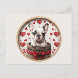 Valentiness Fransk Bulldog Vykort