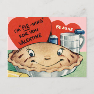 Valentinför barn helg vykort