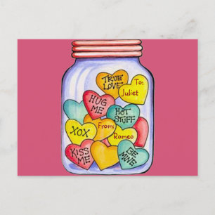 Valentingodisskålvykort Helg Vykort