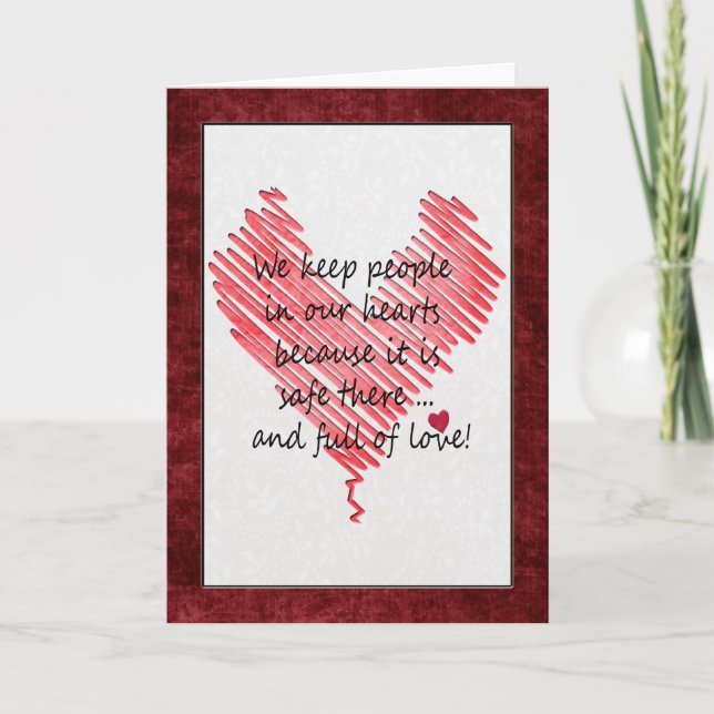 Valentinhjärta Helgkort (Framsida)