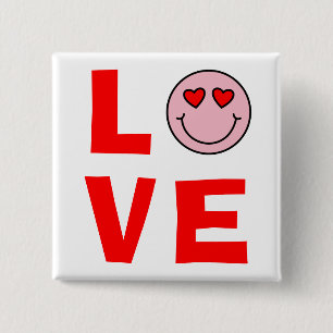 Valentinhjärta synar Emoji kärlek Knapp