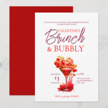 Valentininbjudan Brunch och Bubbly