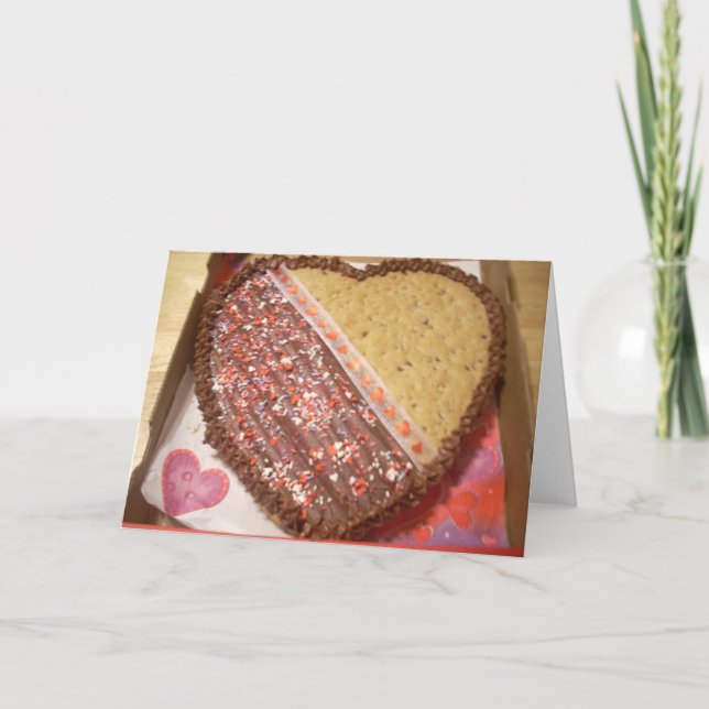 Valentinkaka två helgkort (Framsida)