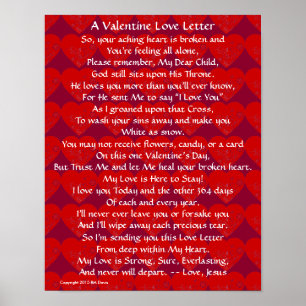 Valentinkärlekbrev Poster