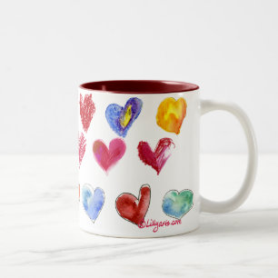 Valentinkärlekhjärtor-- Mugg 4 av 4