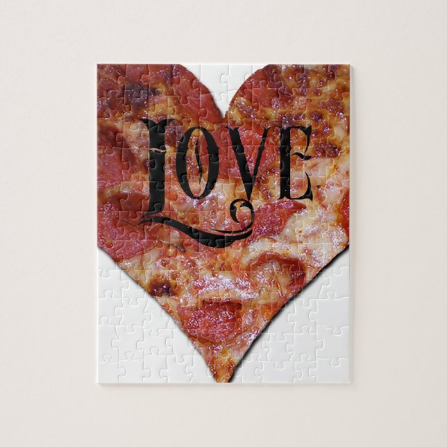 ValentinkärlekPizza Pussel (Vertikal)
