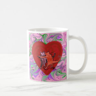 Valentinkattdans Kaffemugg