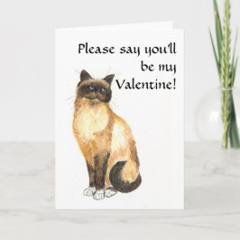 Valentinkort - Birman Cat Helgkort