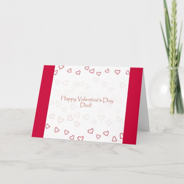 Valentinkort för pappa från dotter helgkort (Framsida)
