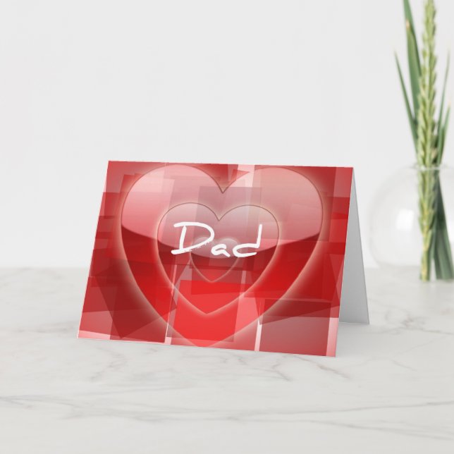 Valentinkort för pappa helgkort (Framsida)