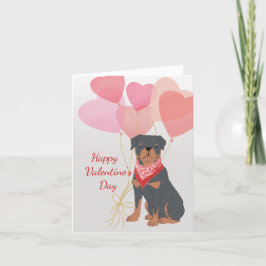 Valentinkort från dina Rottweiler Heart-ballonger Helgkort